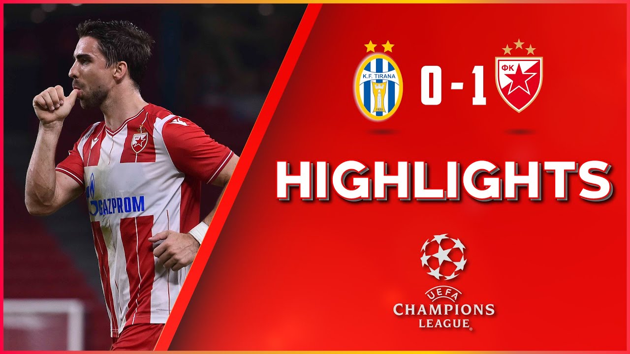 Tirana - Crvena zvezda 0:1, highlights