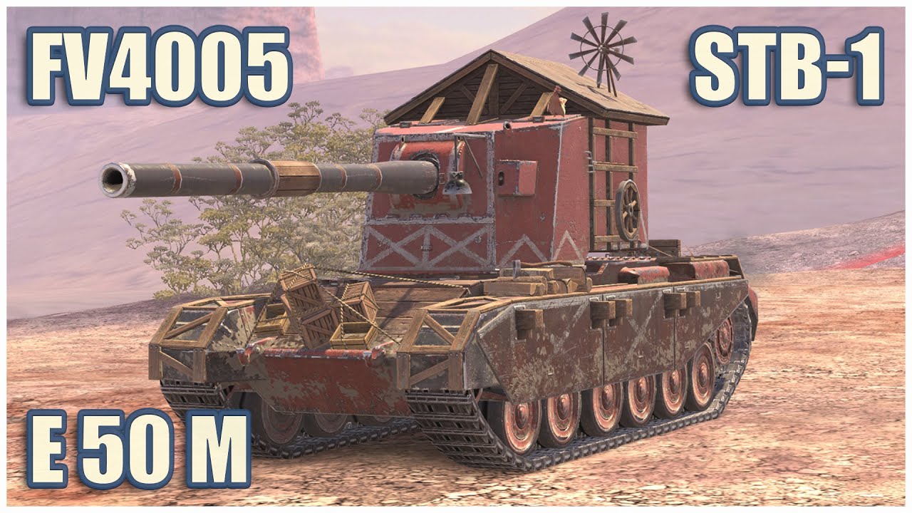 FV4005, E 50 M & STB-1 • WoT Blitz Gameplay