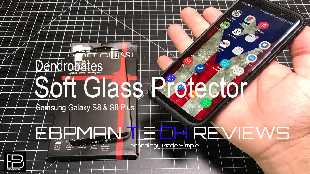Dendrobates FULL ADHESIVE soft glass screen protector for the S8 & S8+