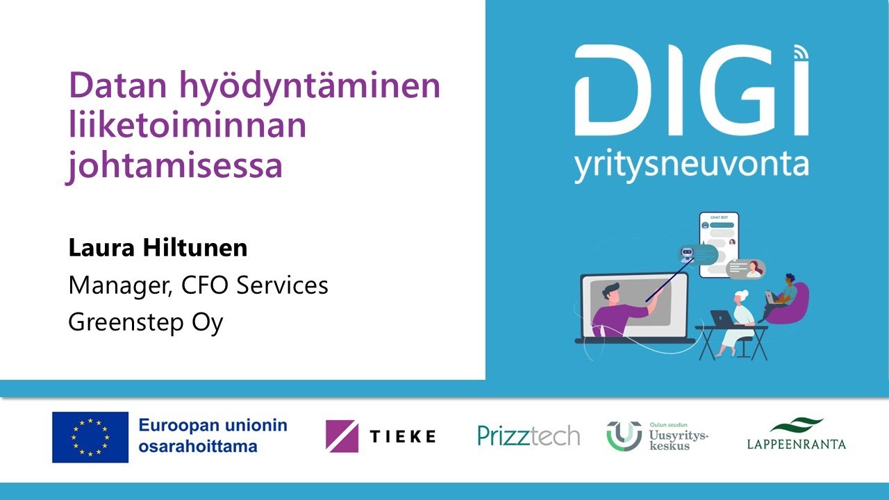 Datan hyödyntäminen liiketoiminnan johtamisessa – Digiyritysneuvojien verkoston webinaari 3.12.2025