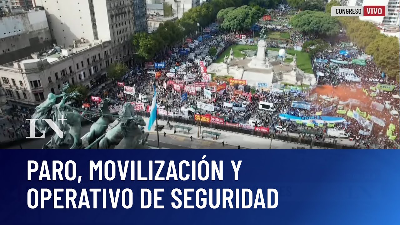 Marcha de jubilados con apoyo de la CGT: el Gobierno aplica el protocolo antipiquetes