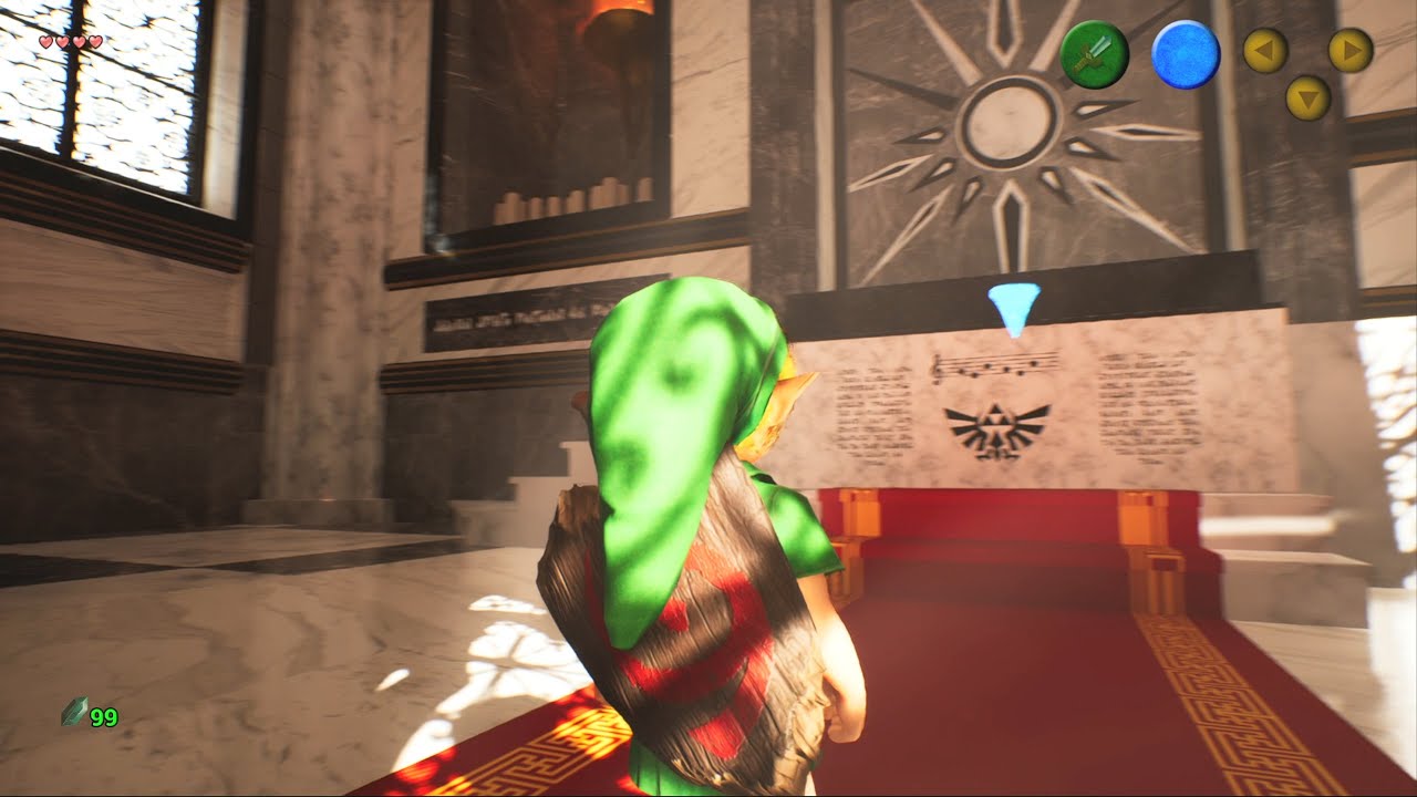 Ocarina of Time Remake Ported to Unreal Engine 5 [Lumen Global Illumination test]