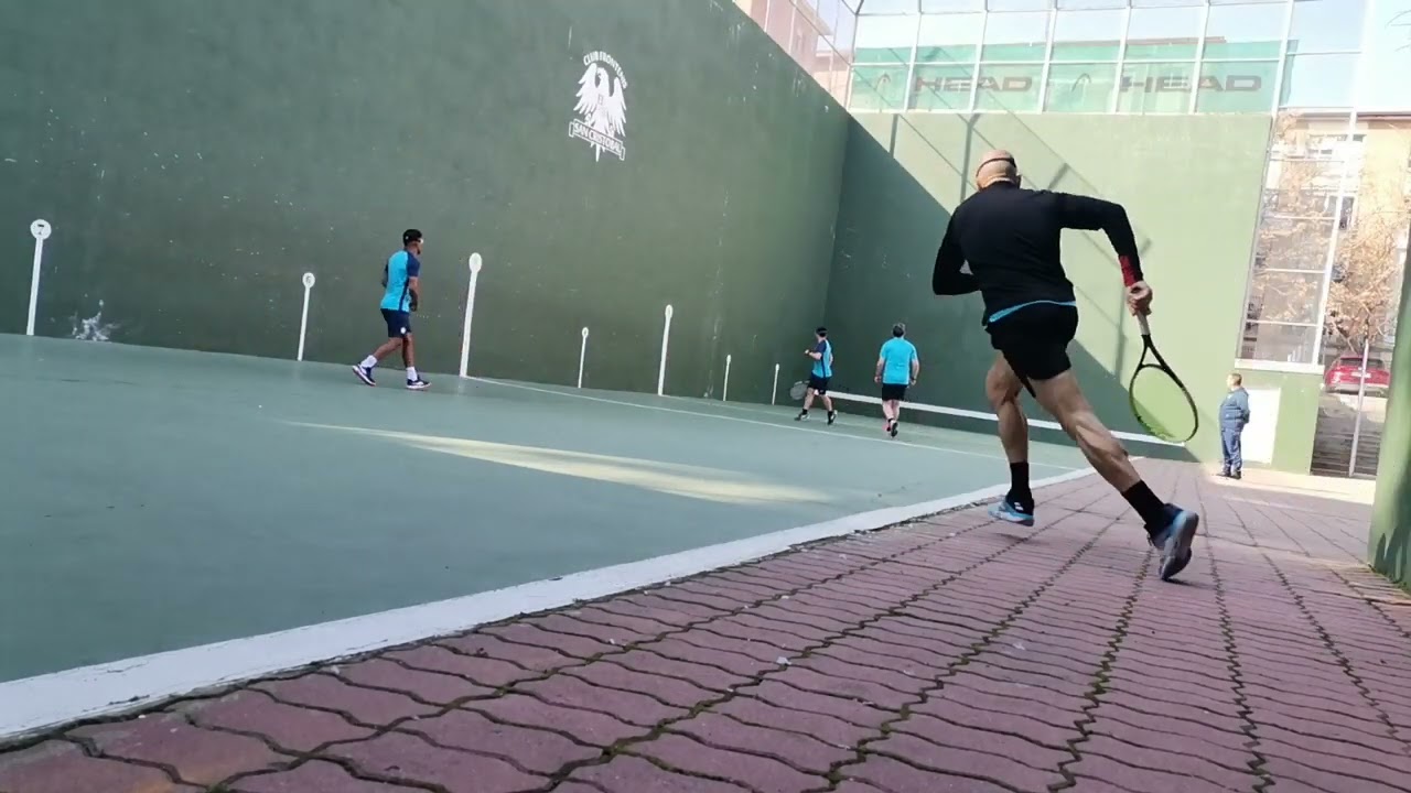 Frontenis honor San Cristobal vs Rivas 1ª partida hasta el pelotazo