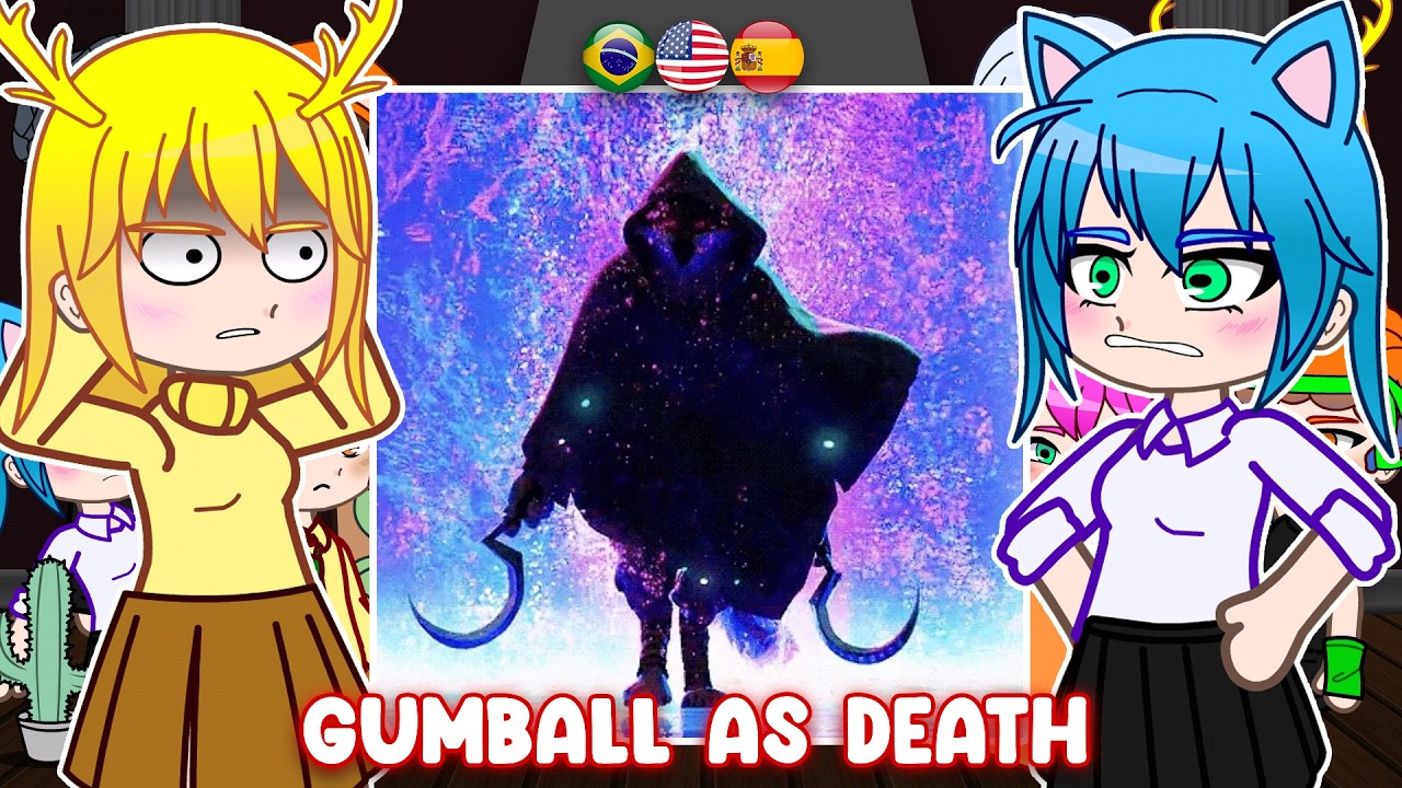 🇺🇸/🇧🇷 The Amazing World of Gumball React to Gumball As Death | Gacha React
