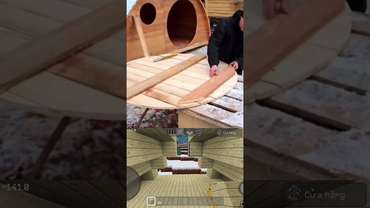 Real & Game / Building A Cozy Wooden Sauna for Winter Relaxation / Survival / Camping / DIY Wood