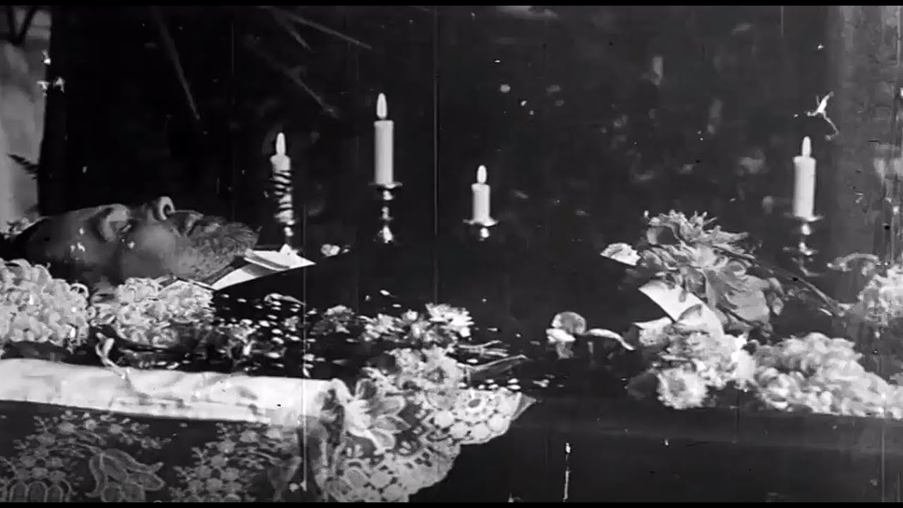 Stare Powązki-1925 rok-pogrzeb Władysława Reymonta-unikatowy film