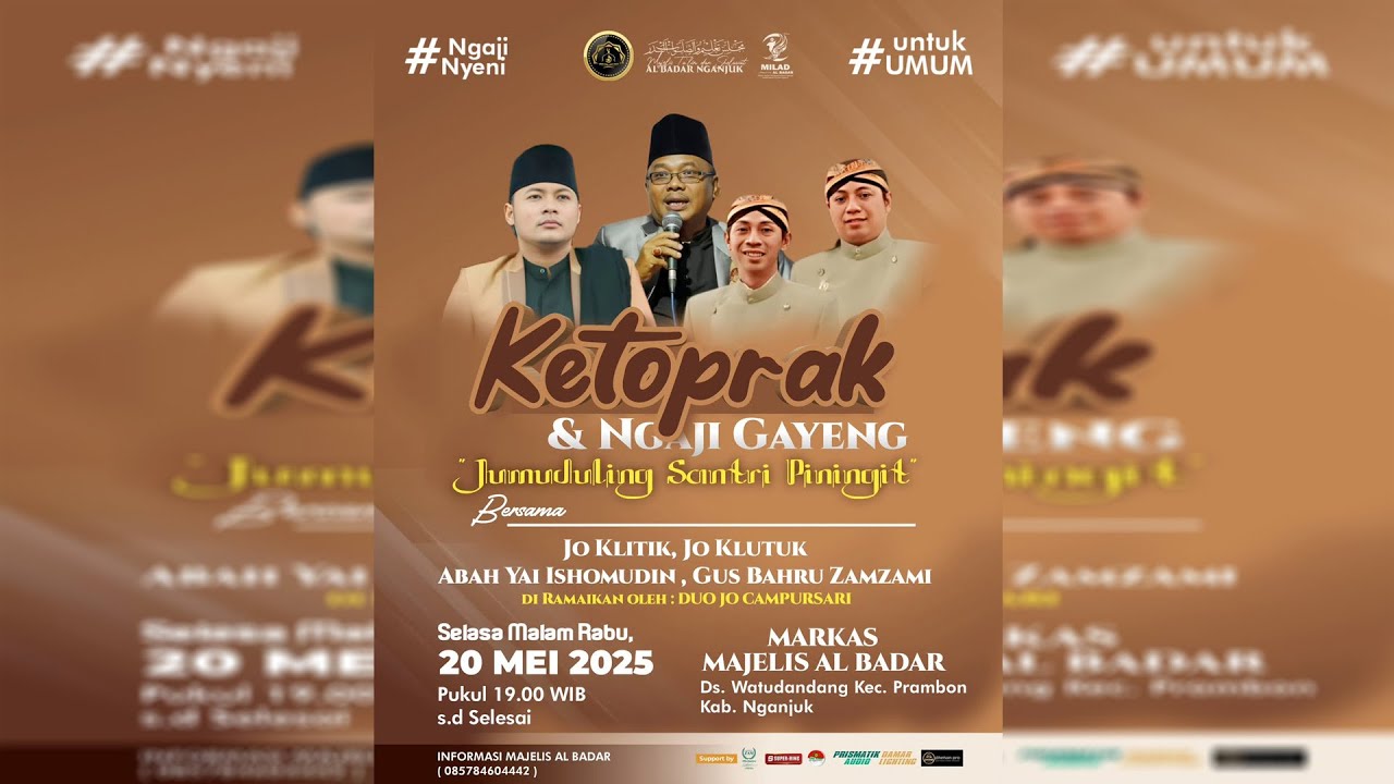 #LIVE KETOPRAK & CAMPURSARI DUO JO { LAKON JUMUDULING SANTRI PININGIT } MARKAS AL- BADAR NGANJUK