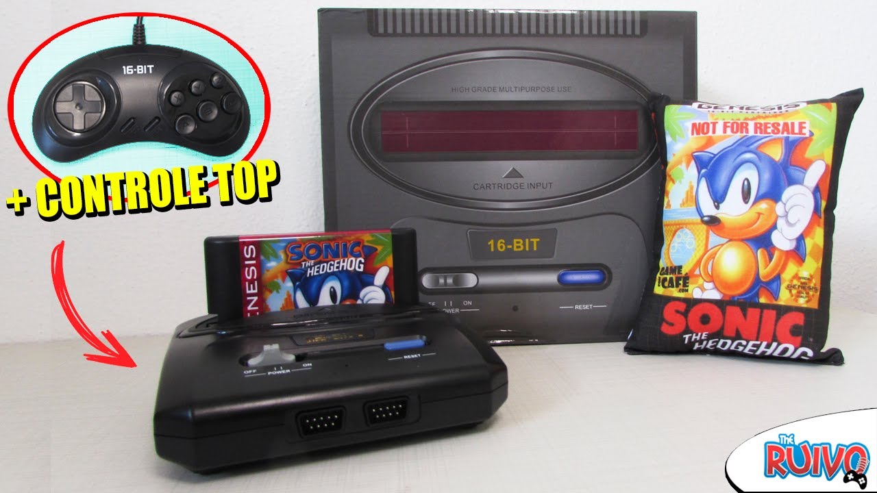 O Melhor Mini Mega Drive Clone com 30 Games na Memória