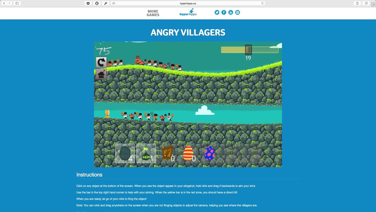 Hyper Hippo Angry Villagers Game Play 1 HD