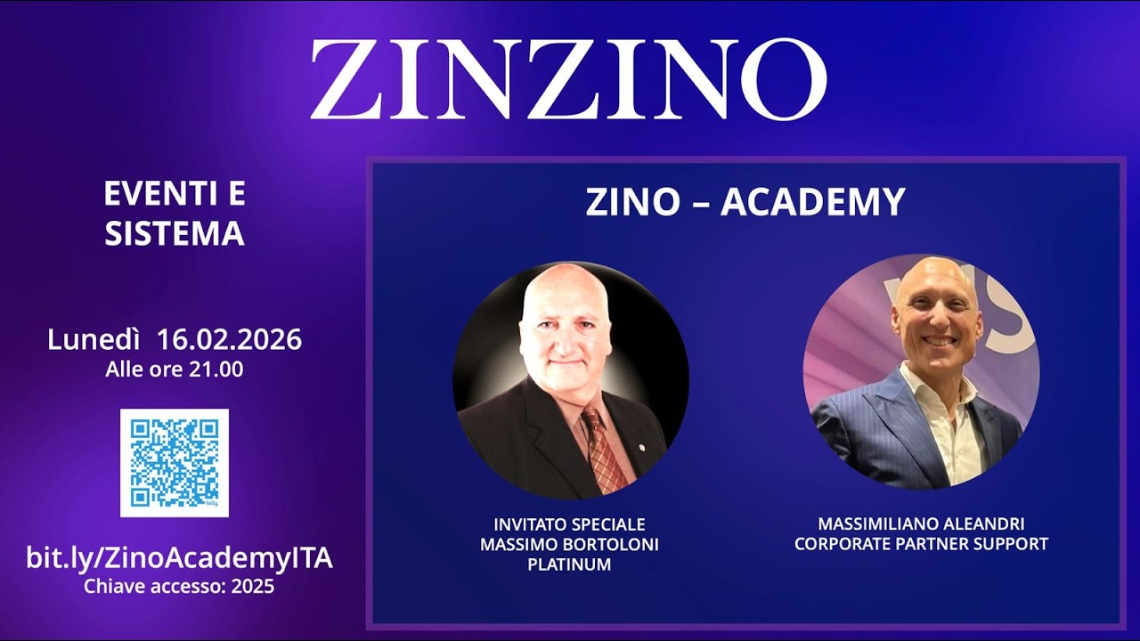 Zino Academy - Eventi e Sistema