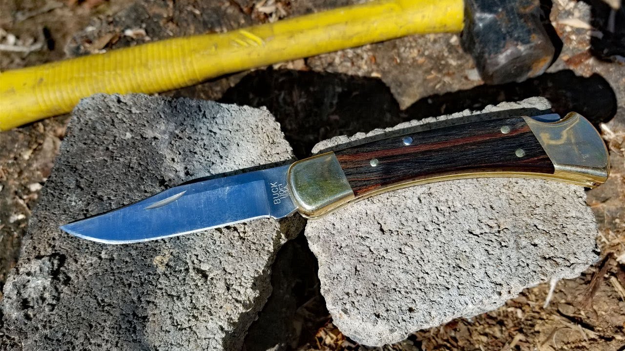 Unbreakable Pocket Knife Destruction Test - Buck 110 review