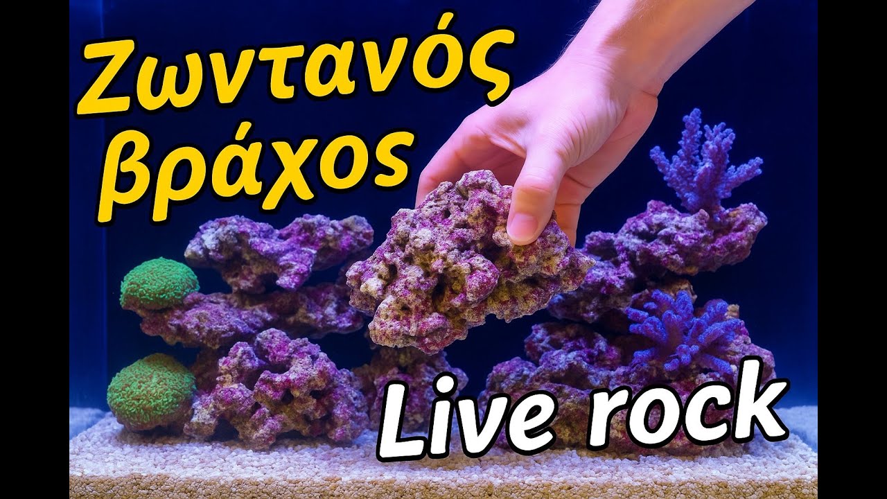 Live Rock Placement in Reef Tank - Ζωντανός Βράχος στο Θαλασσινό Ενυδρείο!