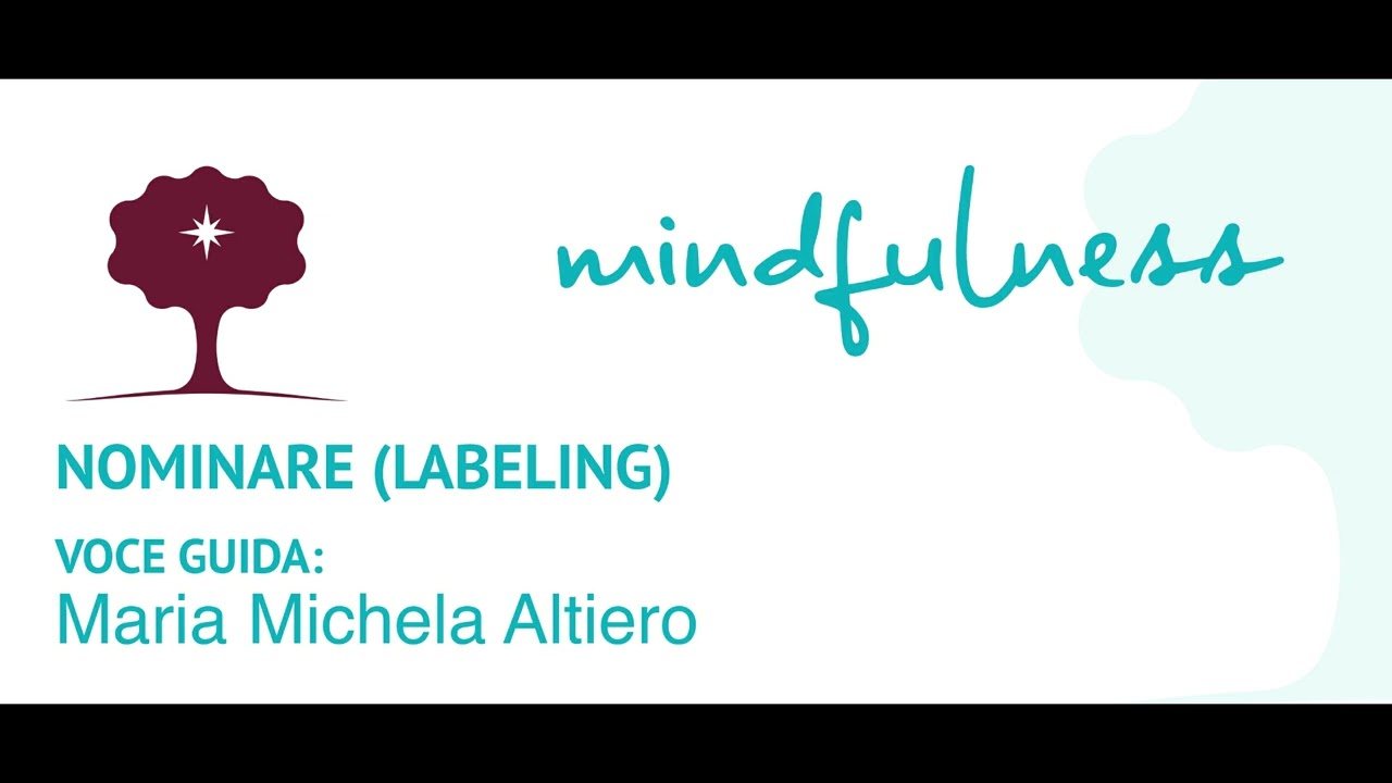 PRATICA DEL NOMINARE (LABELING). Chiamare le emozioni per nome