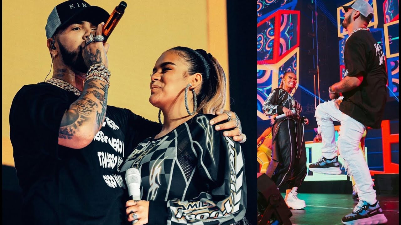 KAROL G & ANUEL AA cantan JUNTOS en Los Angeles: CHINA | Calibash 2020.