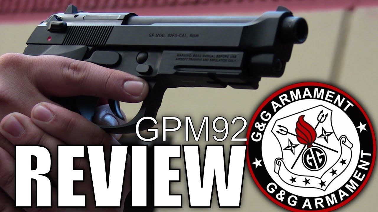 G&G GPM92 Airsoft Pistol Review - Presample