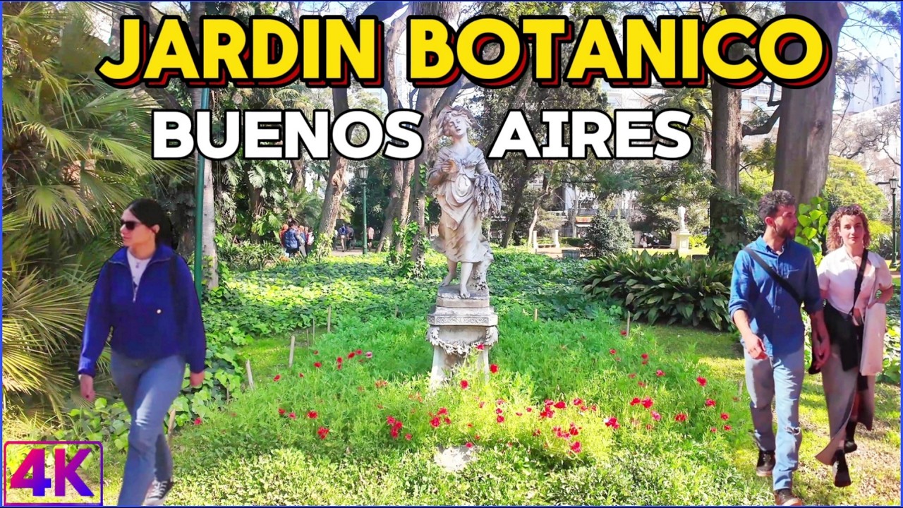 【4K】SE Adelantó la PRIMAVERA - JARDIN BOTANICO - Buenos Aires, Argentina | Palermo Walk