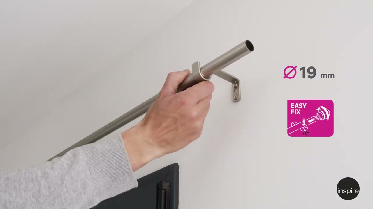 D&eacute;couvrez comment installer facilement la tringle &agrave; rideaux extensible L2 INSPIRE !