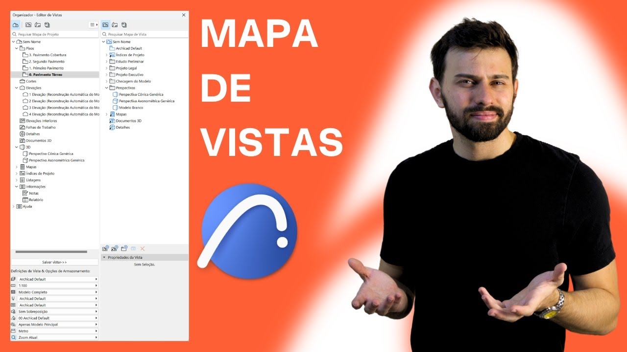 Mapa de Vistas no Archicad: Guia Completo para Controle Gráfico e Pranchas