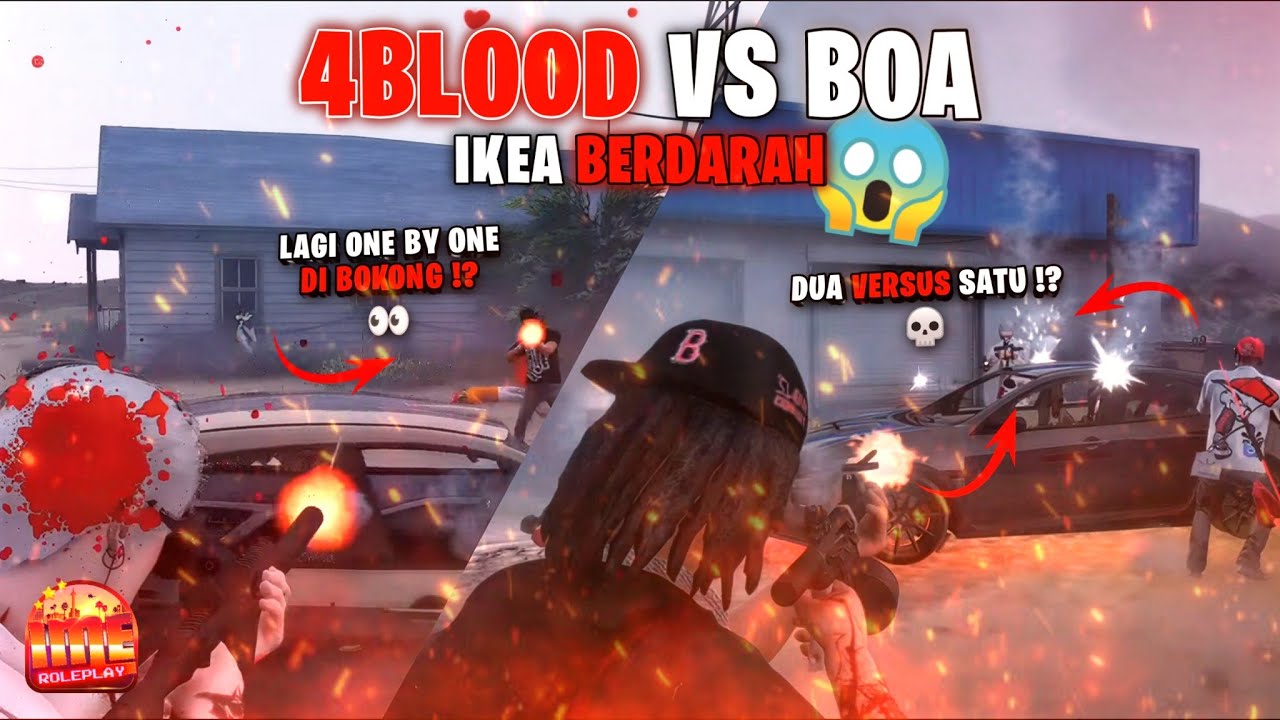 4BLOOD VS BOA 🔥 MANTAN OG TRICKSTER IKUT SOTOT 😱 IKEA BERDARAH ☠️ - GTA V ROLEPLAY #imeroleplay #ime