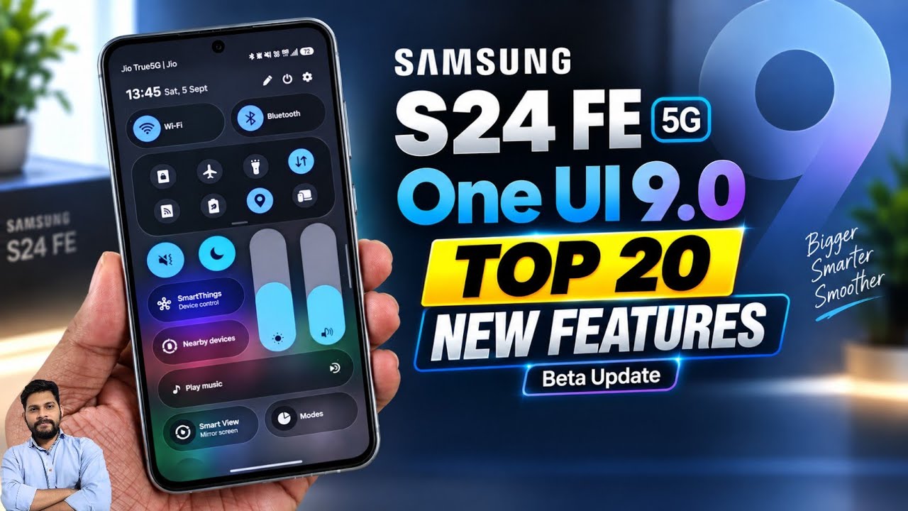 Samsung S24 FE 5G : One UI 9 Update Top 20 New Features (Beta 1)