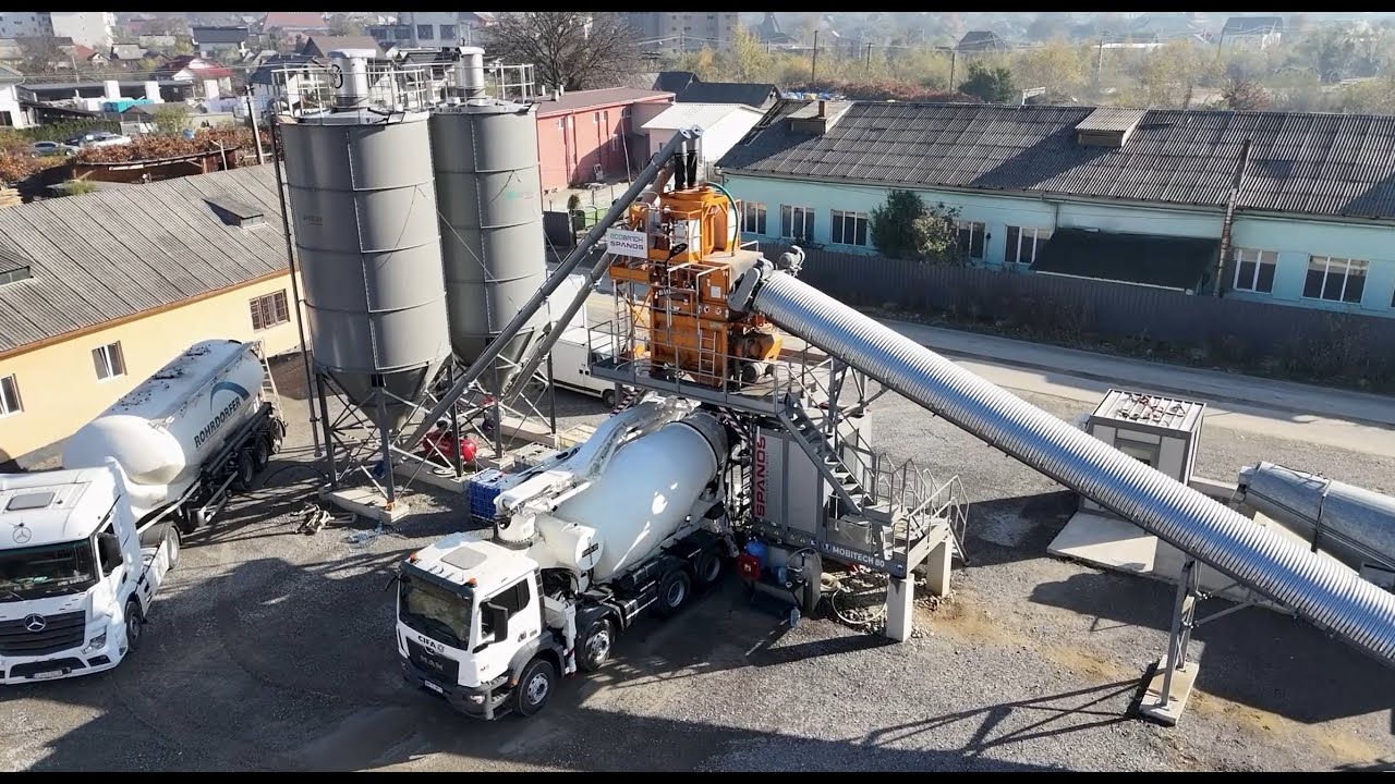 Ecobatch®-Mobitech 80 Concrete Batching Plant & CIFA concrete machines, MS Construct, Romania