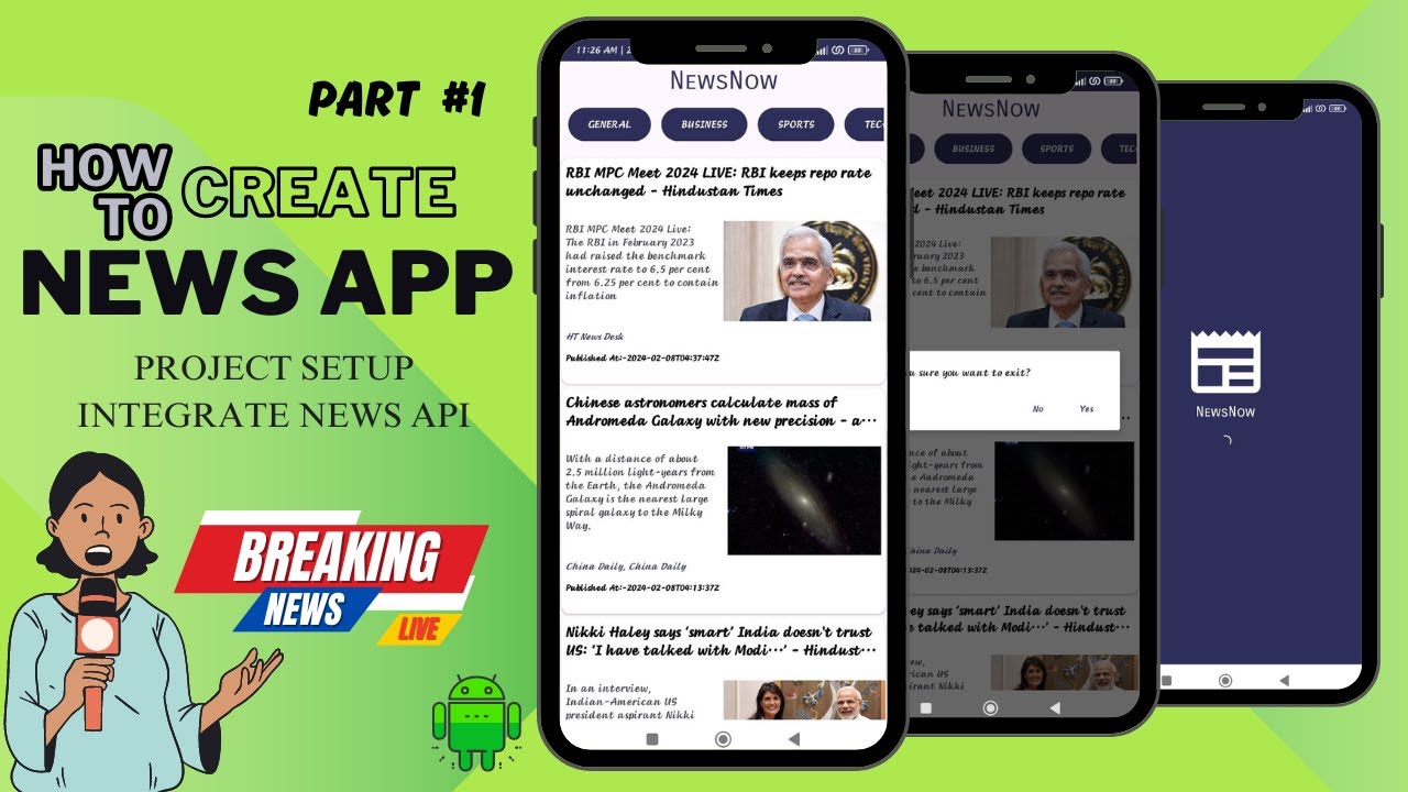 Building a News App from Scratch with Android Studio & API Integration! #newsapplication
