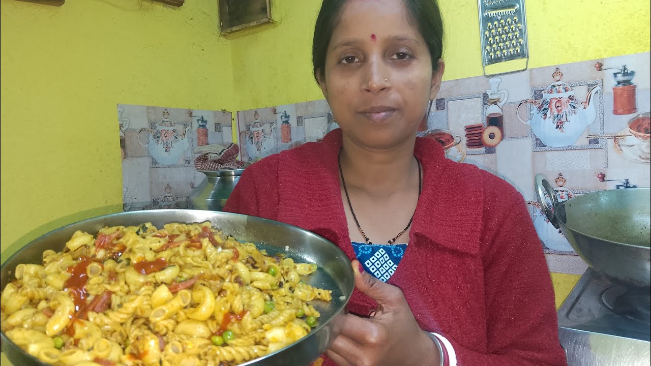 AAJ GHAR MEIN BANAYE  PASTA 😋#youtubevideo #food #cooking #fastfood 