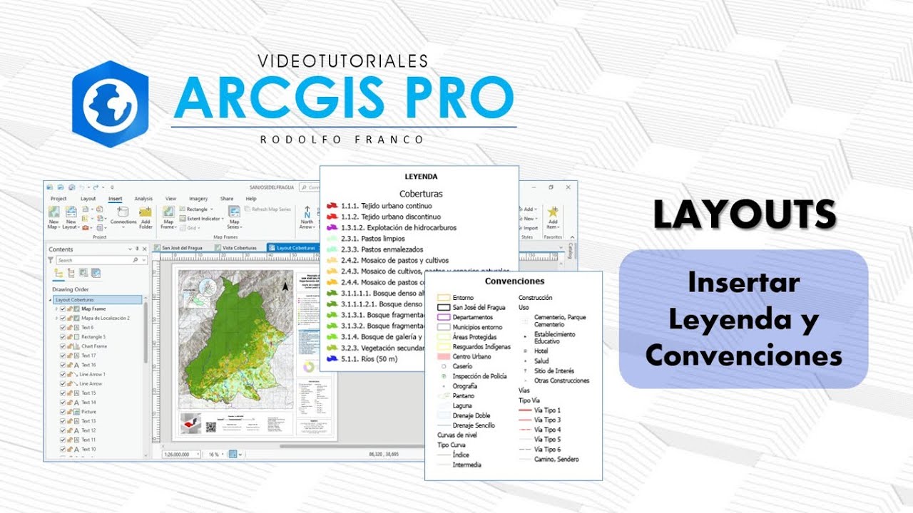 ArcGIS Pro - Layouts - Leyenda y Convenciones