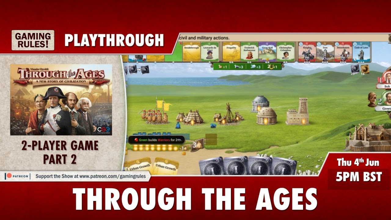 Through the Ages Digital - 2-player playthrough - Part 2