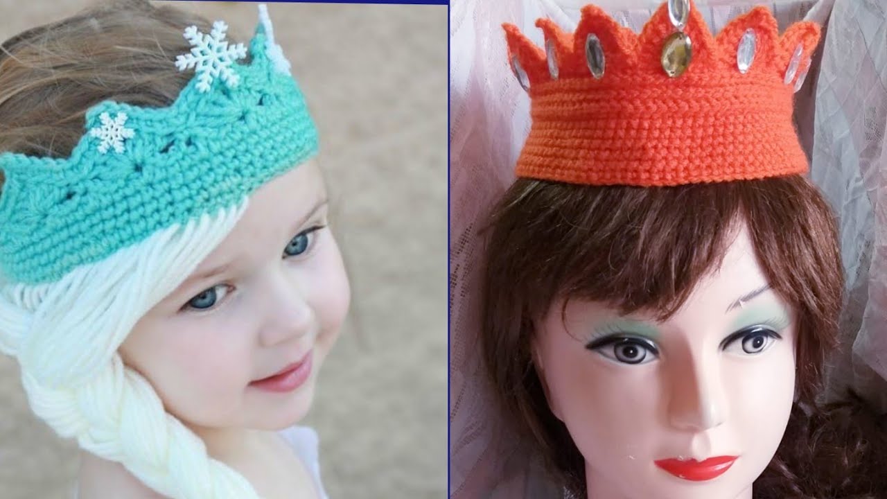 #كروشيه_تاج_لكل المقاسات والمناسبات 👑 crochet a Crown