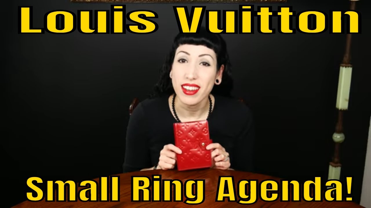 Louis Vuitton - Small Ring Agenda PM in Vernis, Pomme D'amour & Removing an LV Heat Stamp!