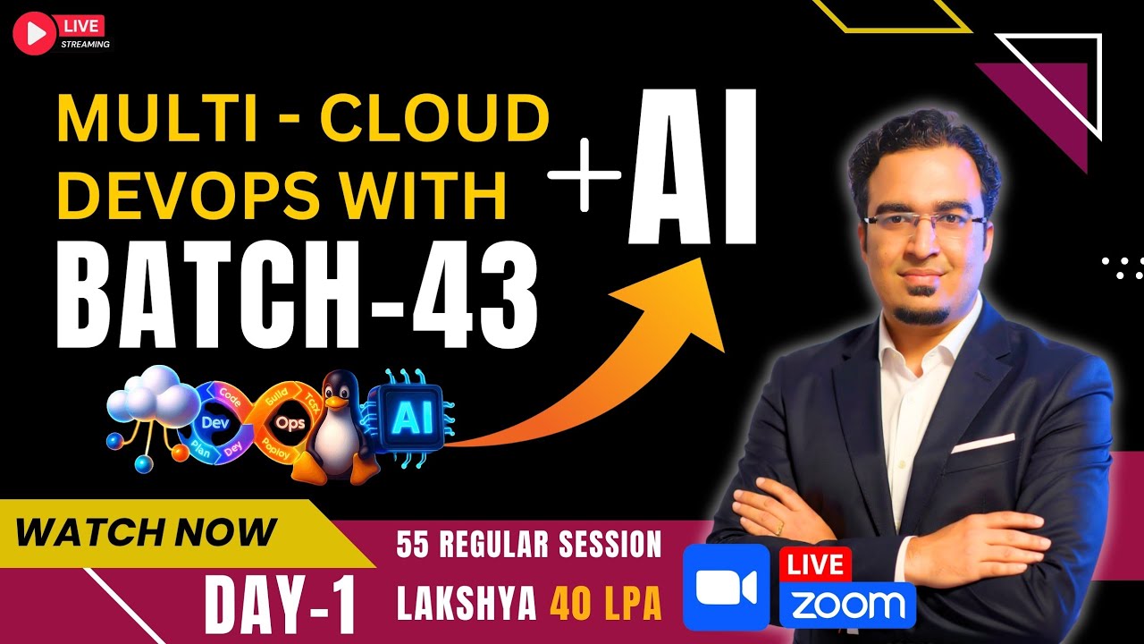Multi-Cloud DevOps with AI – Batch 43 | Day 1 Live Session 🚀