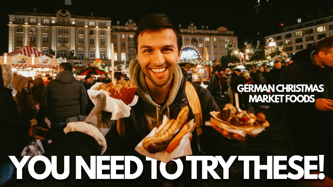 BEST GERMAN CHRISTMAS MARKET FOODS TO TRY😋Champignonpfanne, Stollen, Kräppelchen, Lebkuchen + more!