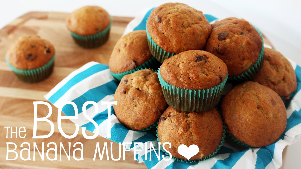 The BEST Banana Muffins! 一番おいしいバナナマフィン！