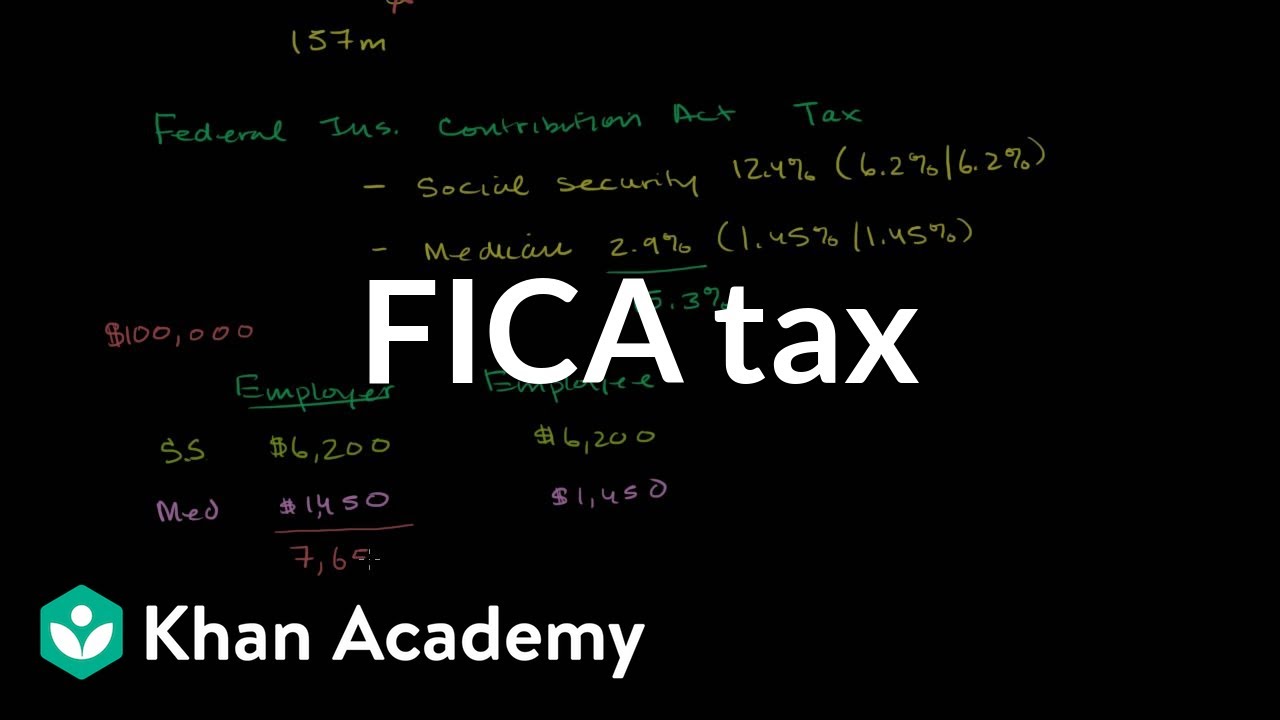 FICA tax | American civics | US government and civics | Khan Academy