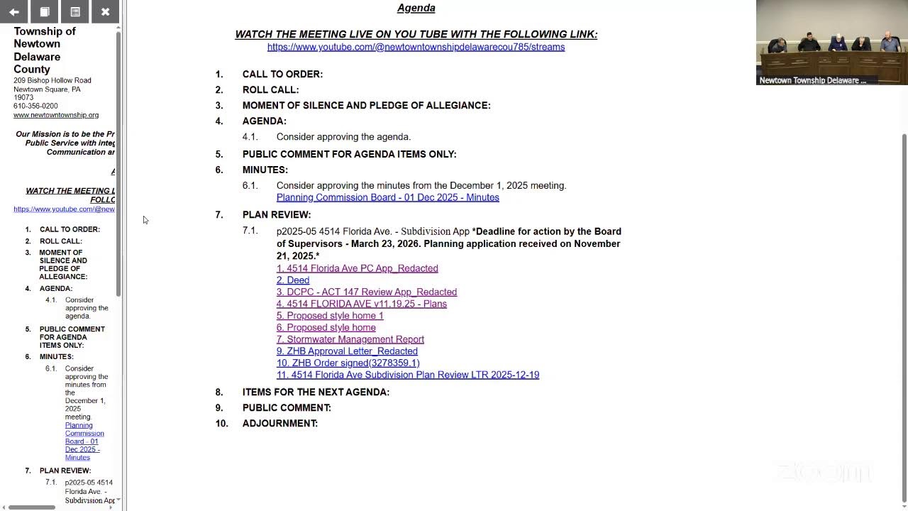 Planning Commission - Tuesday, December 23, 2025