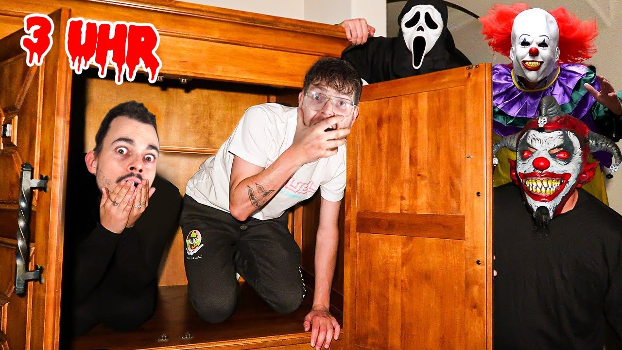 ÜBERNACHTE niemals mit PENNYWISE, CHUCKY & Michael Myers um 3 UHR nachts im Halloween Haus!!