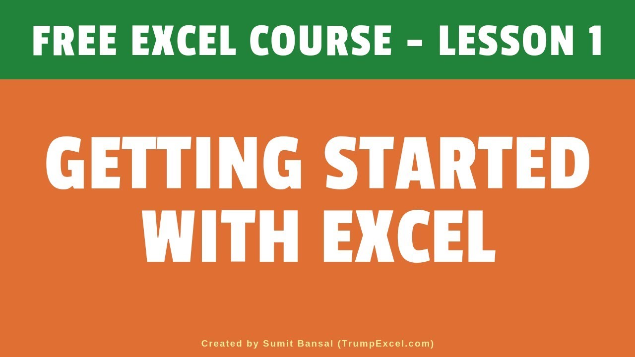 Начало работы с Excel | Excel для начинающих | БЕСПЛАТНЫЙ курс по Excel