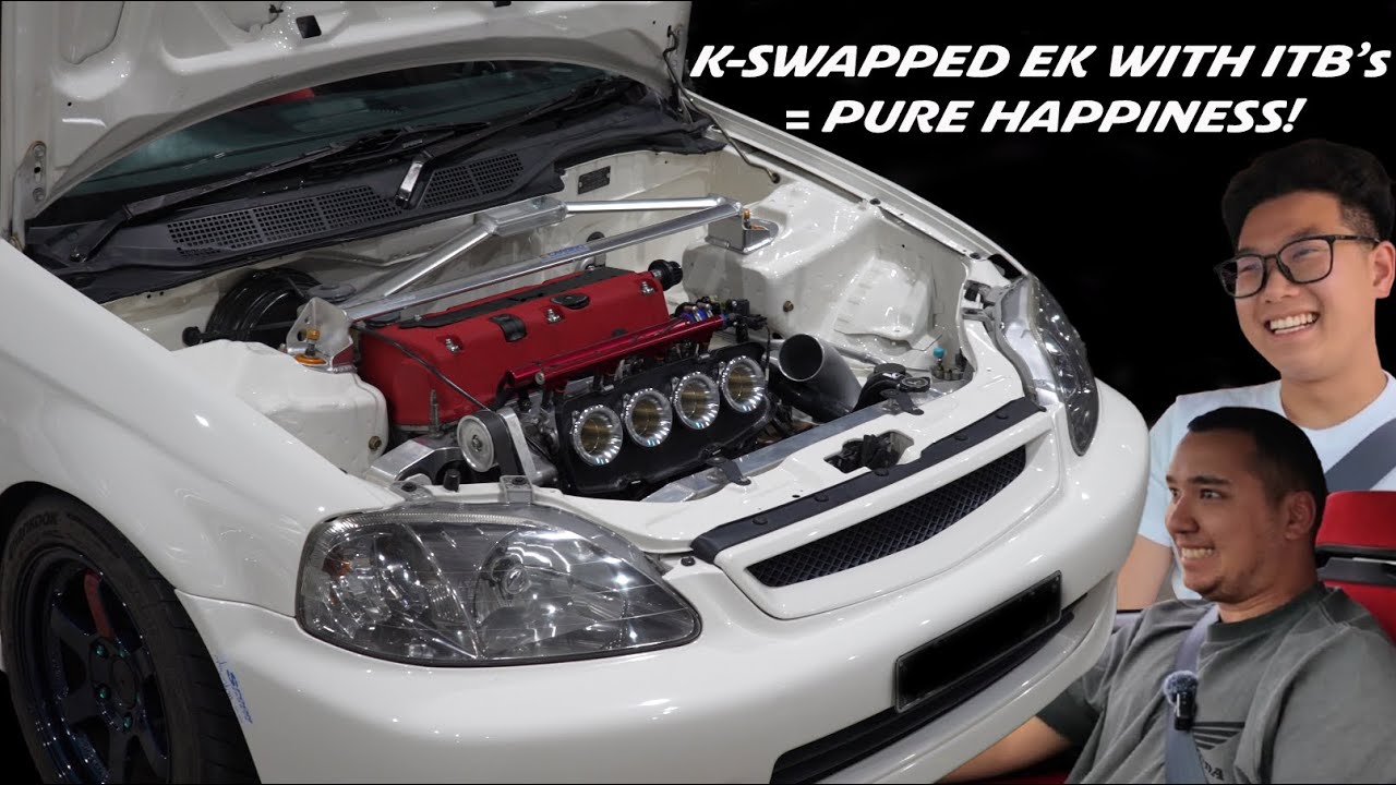 K-Swapped EK1 получает ITB — лучший звук от Honda!