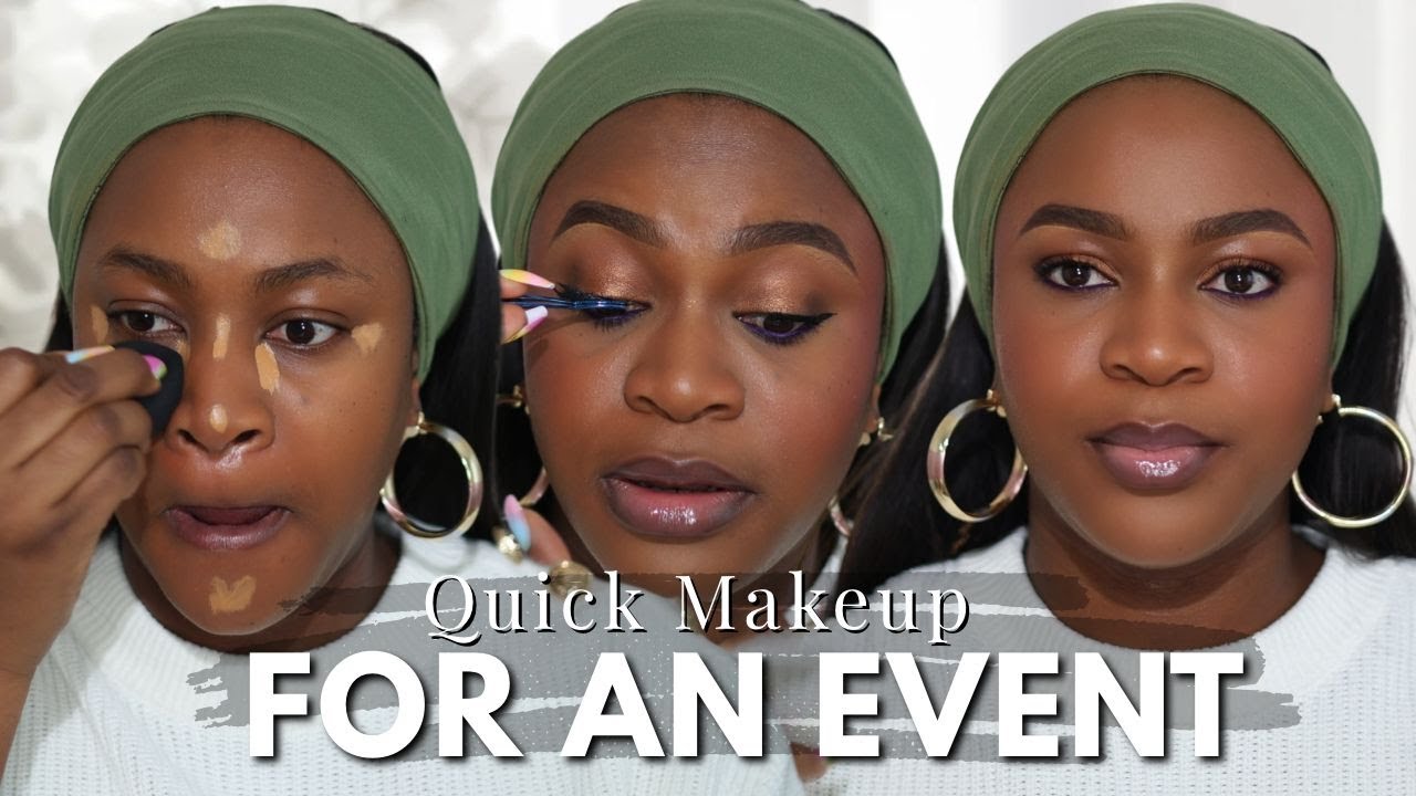 EASY MAKEUP FOR A PARTY FOR BROWN SKIN GIRLS | Simple , Everyday makeup