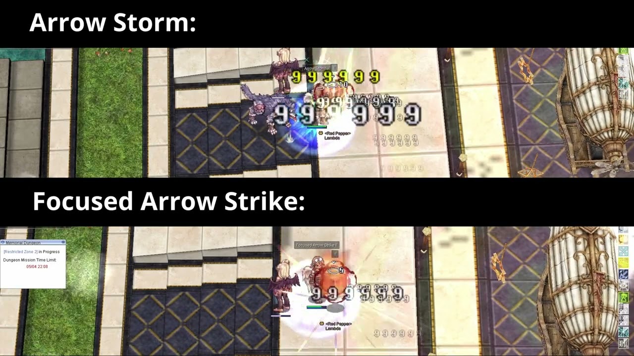iRO Ranger - Focused Arrow Strike vs Arrow Storm