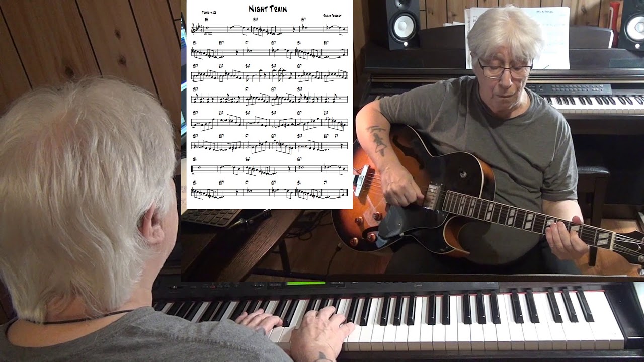 Night Train - Jazz guitar & piano cover ( Jimmy Forrest )