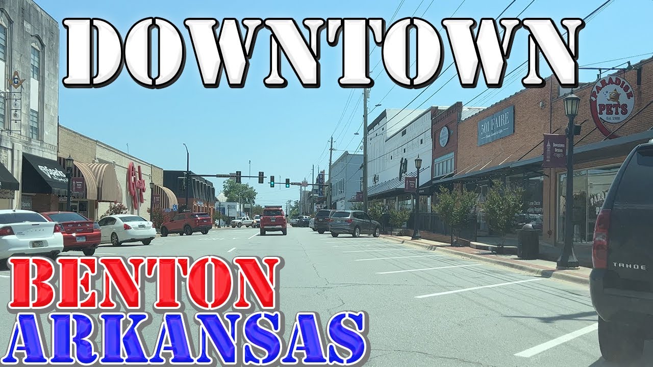 Benton - Arkansas - 4K Downtown Drive