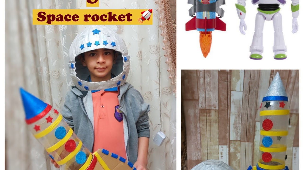 إلى اللانهائية وما بعدها 🚀👨‍🚀 إزاي نفذت خوذة رجل الفضاء ومركبة فضائية | نشاط مدرسي ♻️