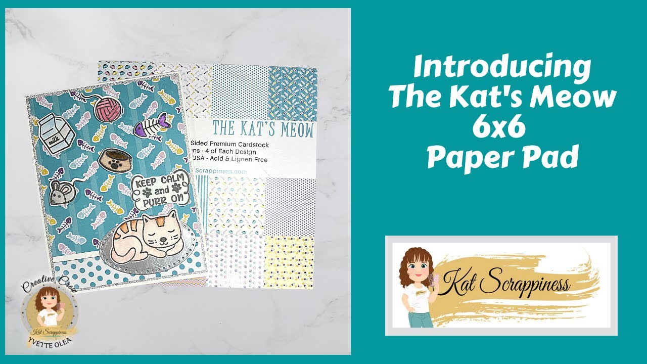 Introducing the Kat's Meow Paper Pad from Kat Scrappiness