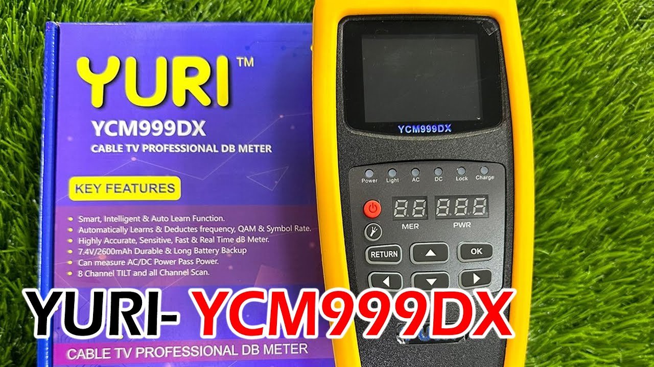 YURI YCM999DX Cable TV DB Meter Unboxing 📦 | First Look - Auto Detect Frequency, Symbol Rate & QAM
