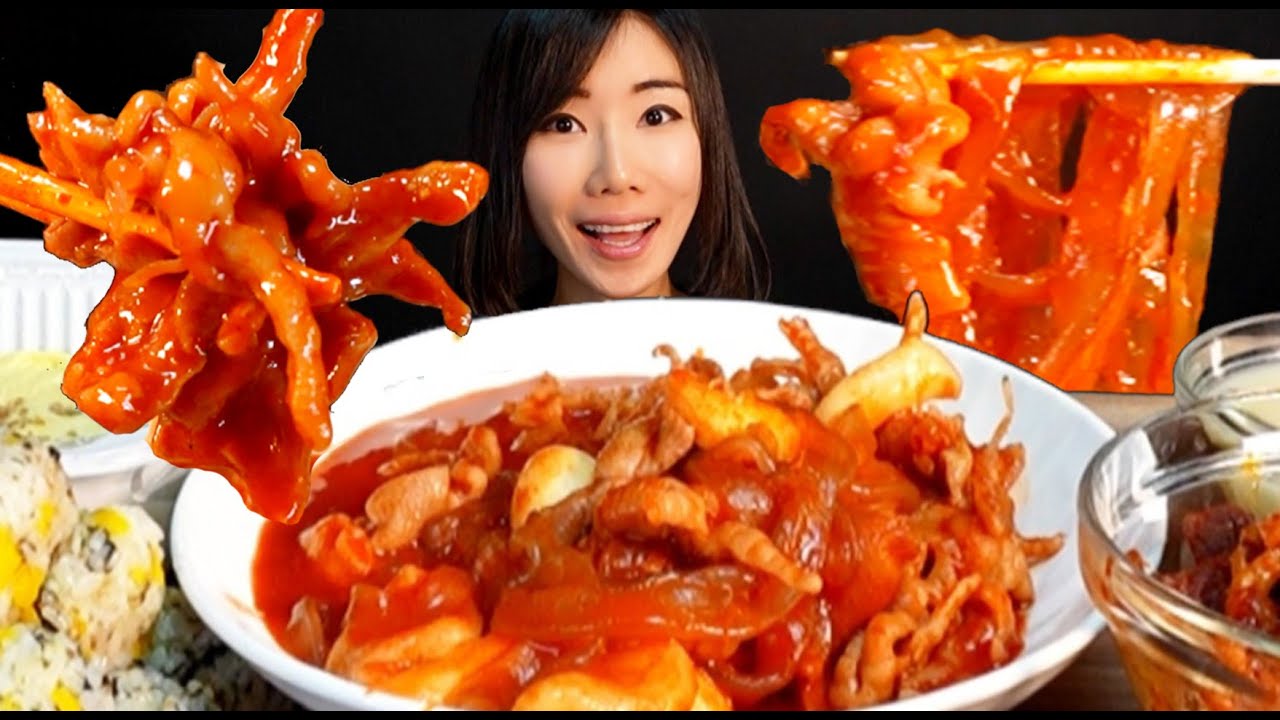 [ASMR] SUPER SPICY FIRE CHICKEN FEET🌶️ Mukbang