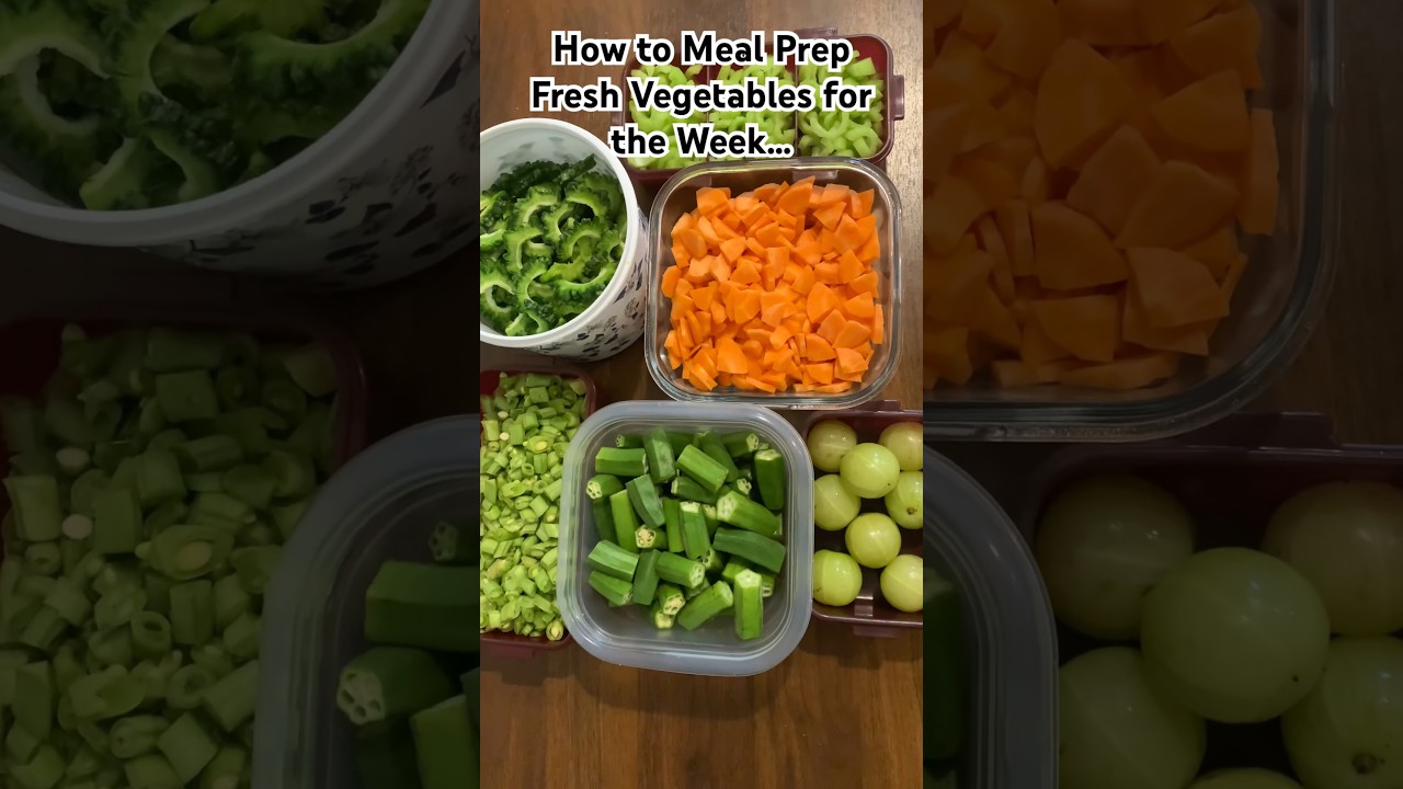 How to Store Vegetables in Fridge | How to Meal Prep Vegetables for the Week | Weekly Meal Planning