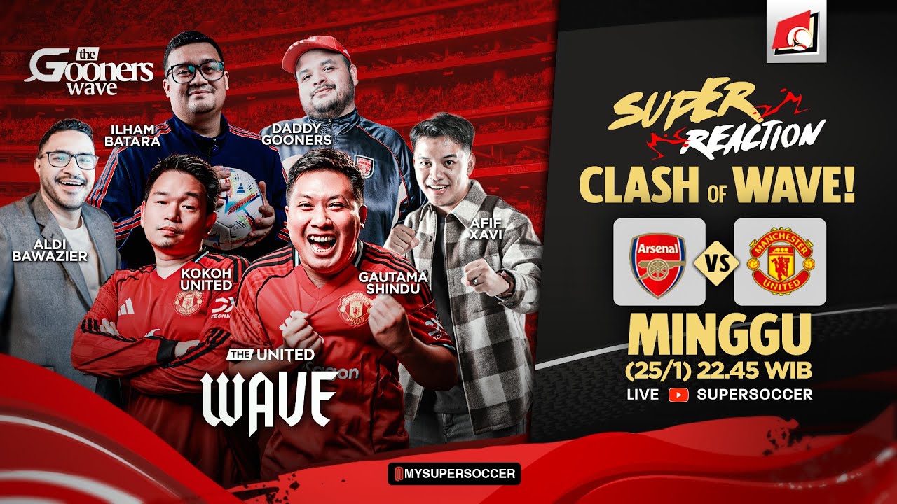🔴 ARSENAL VS MANCHESTER UNITED | LIVE SUPER REACTION PREMIER LEAGUE 25/26