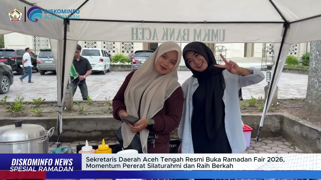 Sekda Aceh Tengah Resmi Buka Ramadhan Fair 2026 di Halaman Masjid Ruhama Takengon